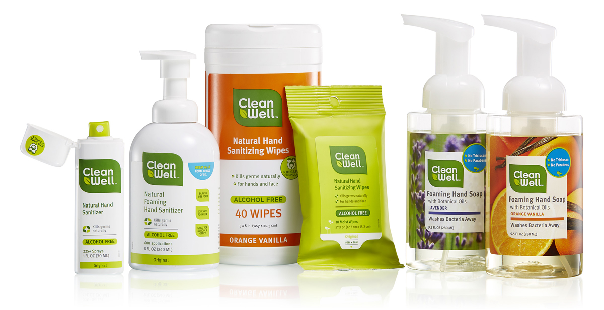Cleanwell Product Group Shot